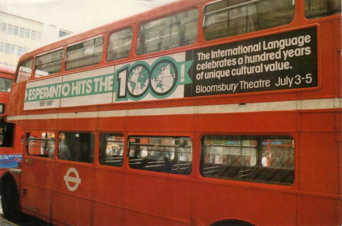Reklamado sur Londona buso