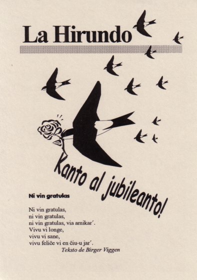 La Hirundo - Kanto al jubileanto!