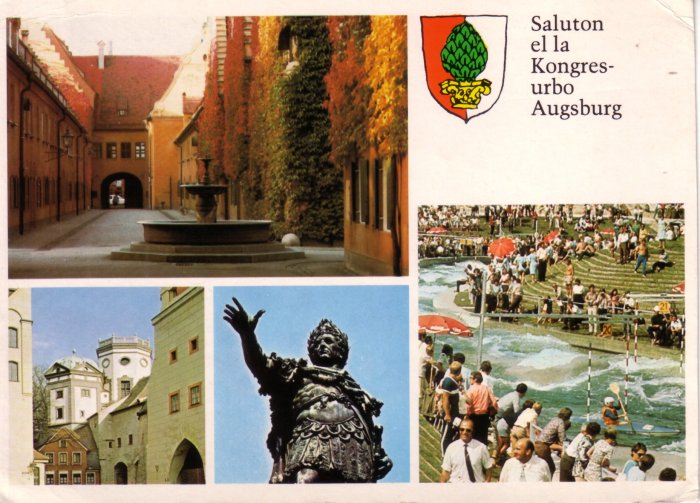 Saluton el la Kongresurbo Augsburg