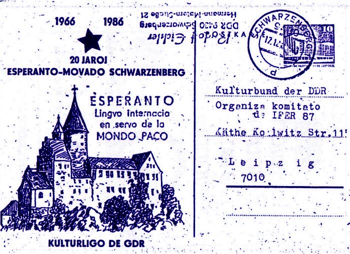 20 jaroj de la esperanto-movado Schwarzenberg