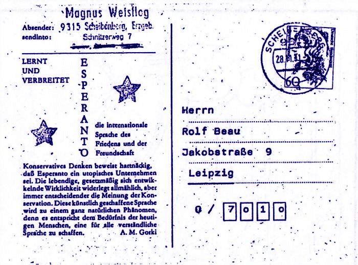 Lernt und verbreitet ESPERANTO