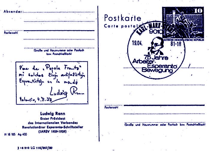 Ludwig Renn - saluto