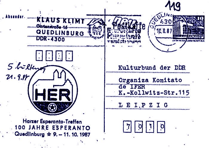 Harzer Esperanto-Treffen 100 Jahre Esperanto