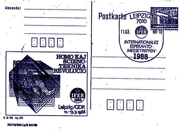 Homo kaj Sciencteknika Revolucio - IFER '88