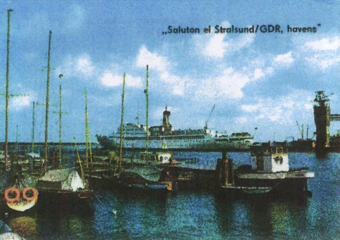 Saluton el Stralsund / GDR, haveno