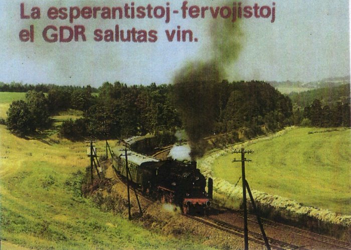 La esperantistoj-fervojistoj el GDR salutas vin.