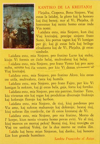Kantikoj de la kreitajxoj
