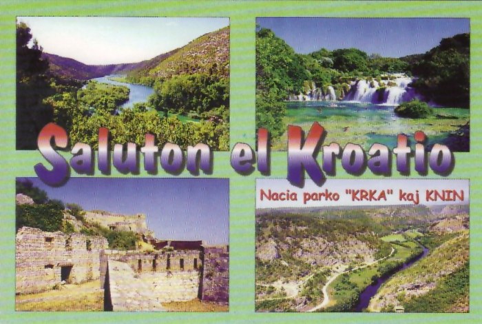 Saluton el Kroatio. Nacia Parko Kraka kaj Knin