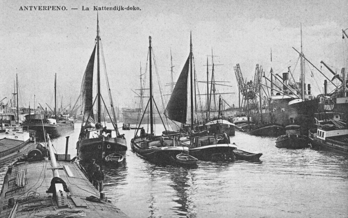 Antverpeno - La Kattendijk-doko.