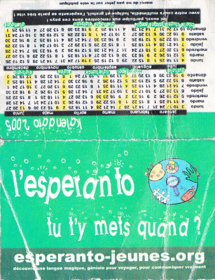 Kalendaro 2005 - alia flanko